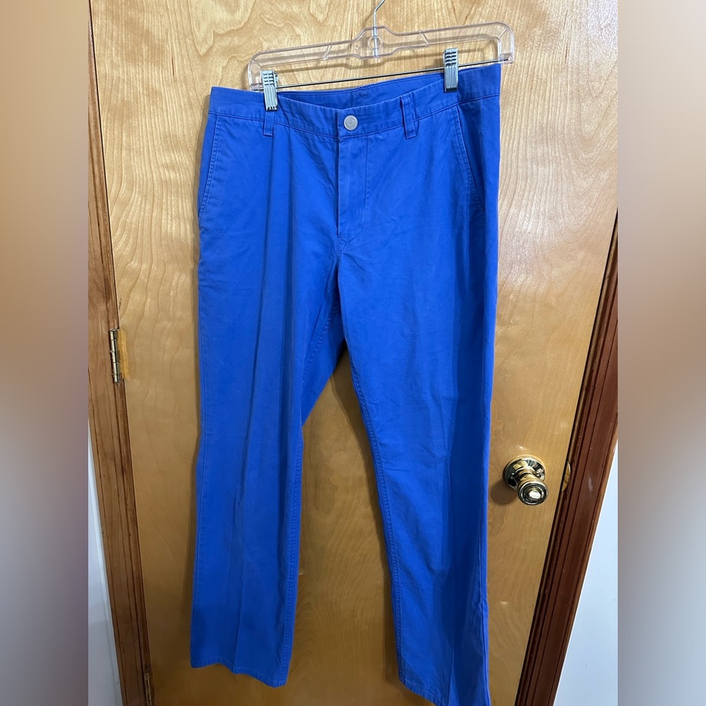Bonobos Men’s Blue  Washed Chino Straight Fit Pants Size 31/32